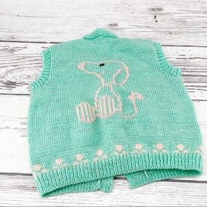 3T Toddler Girl Handmade One-Of-A-Kind Snoopy Sweater Vest size
